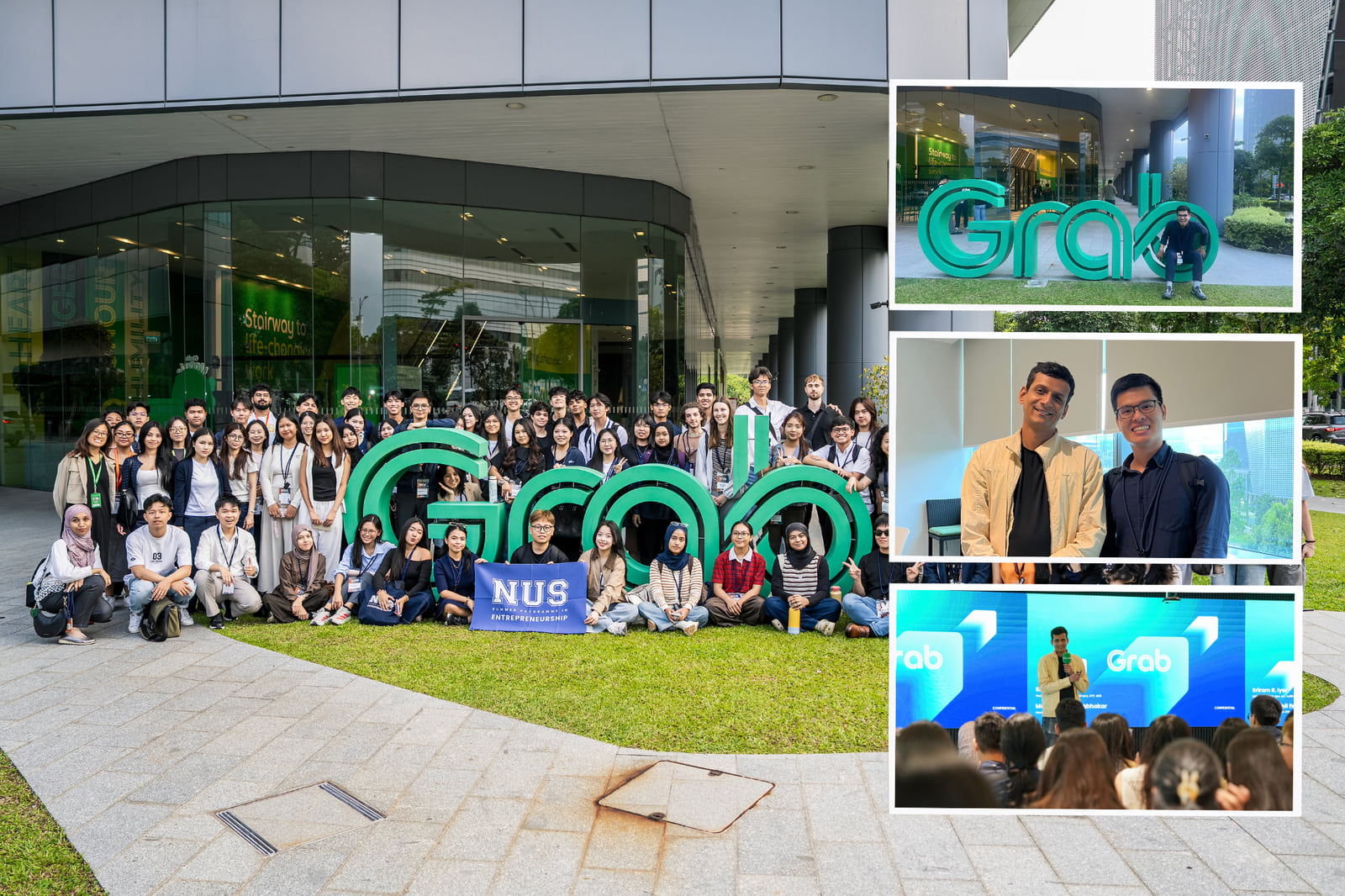 NUSSP participants visiting Grab and discussing product localization in Southeast Asia