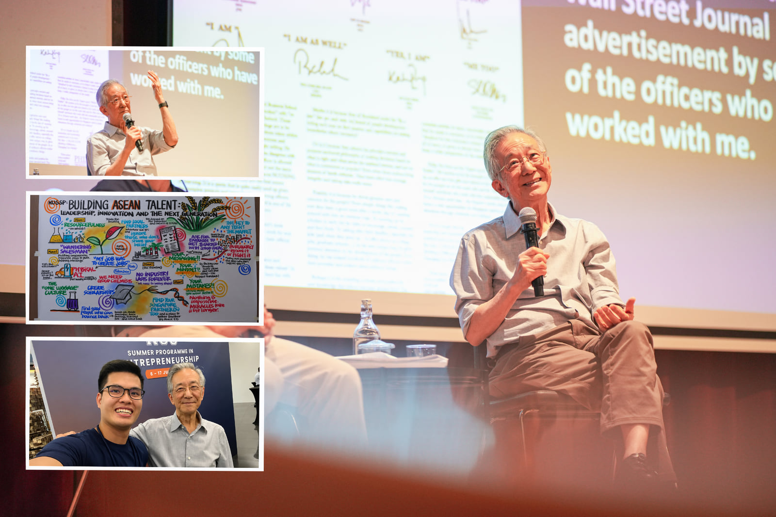 Philip Yeo speaking at NUSSP 2026 about leadership, innovation, and ASEAN talent